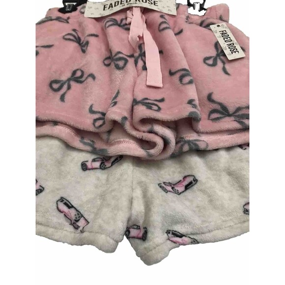 Fade Rose Women’s  Pajamas Shorts Size M Pink/ Ivory Color Intimate  Sleepwear - Picture 11 of 13